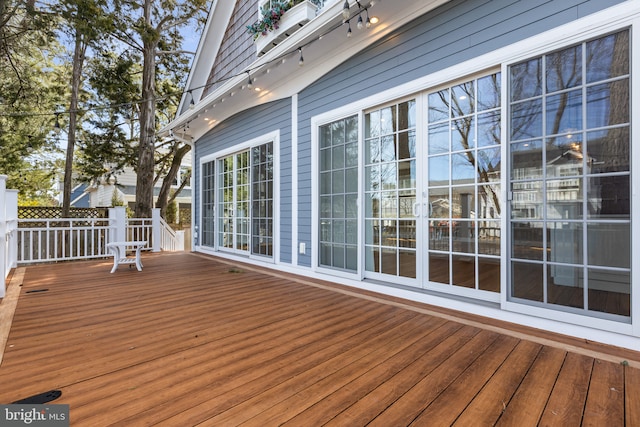 view of deck