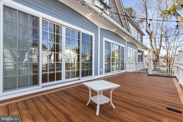 view of wooden terrace