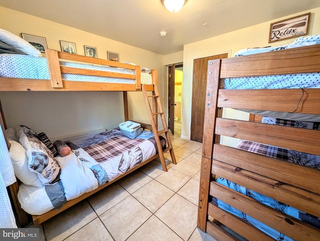 view of tiled bedroom