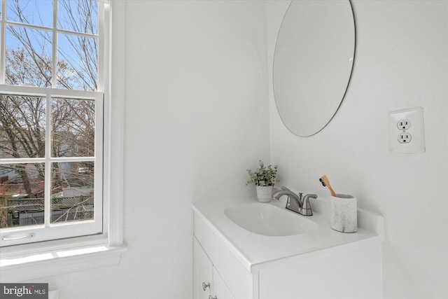 bathroom featuring vanity