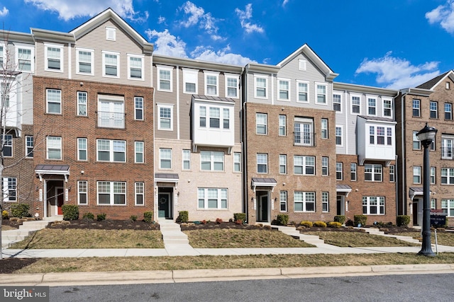 multi unit property with brick siding