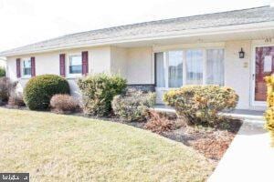 view of front of property with a front yard