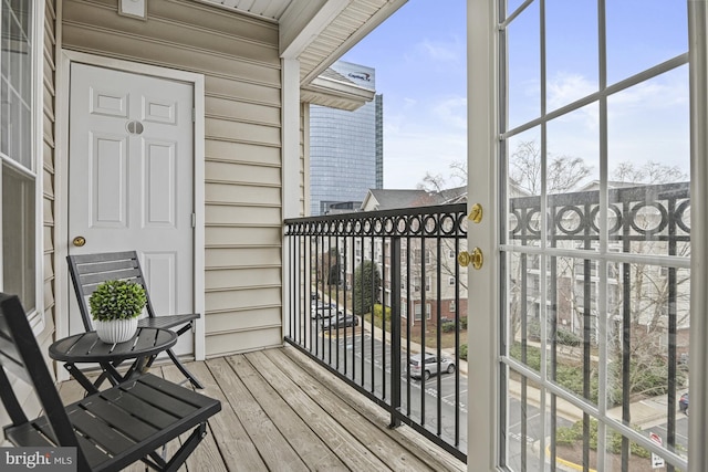 view of balcony