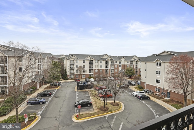 exterior space with curbs and sidewalks