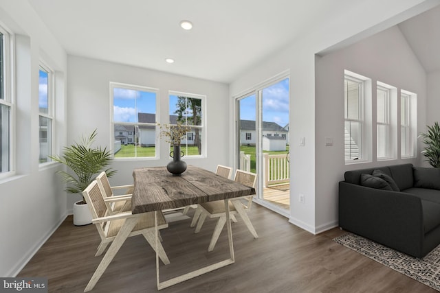 view of sunroom / solarium