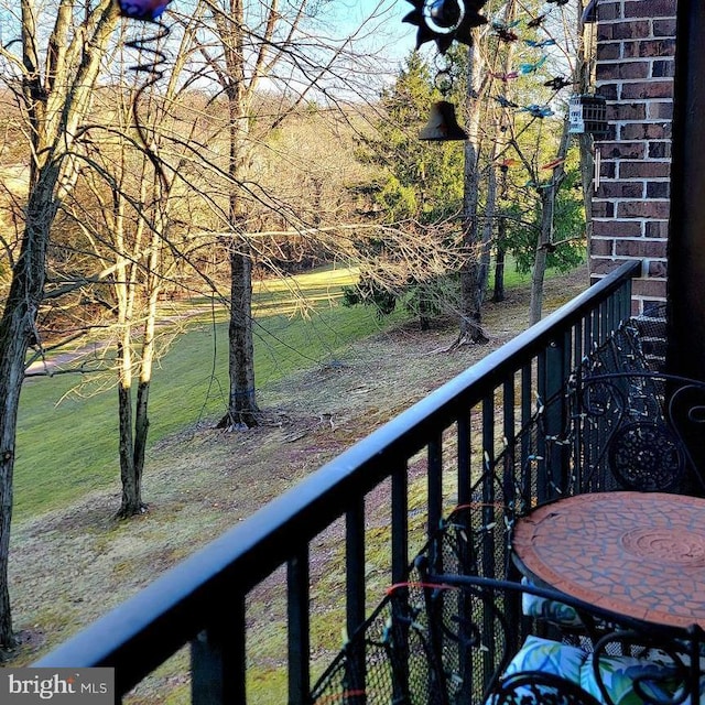 view of balcony