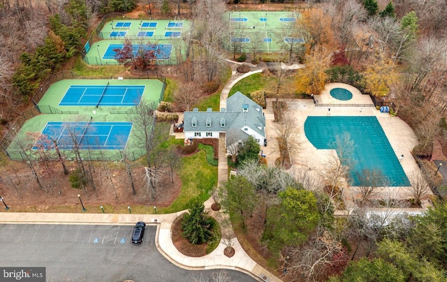 birds eye view of property