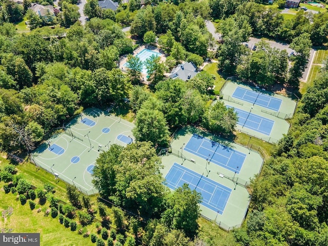 birds eye view of property