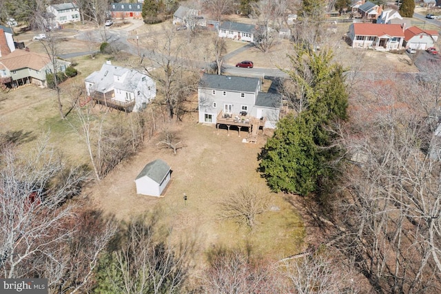 drone / aerial view featuring a residential view