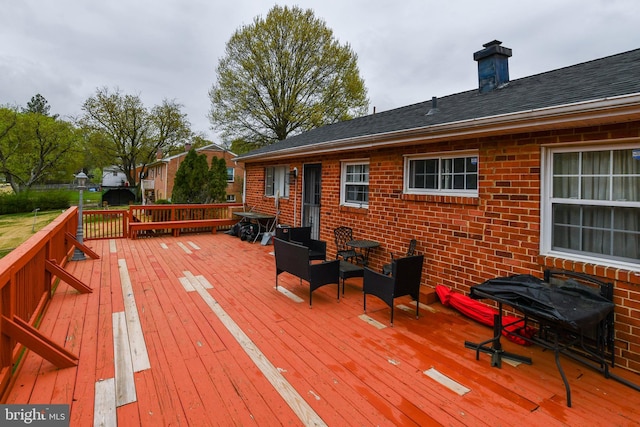 view of wooden terrace
