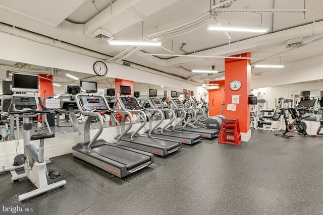 view of gym