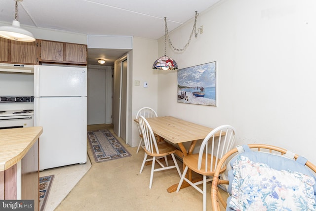 view of dining space