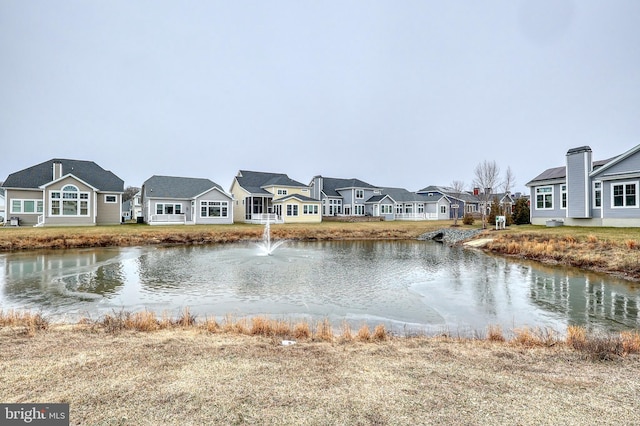 water view with a residential view