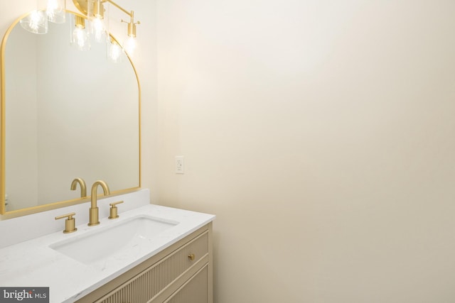 bathroom with vanity