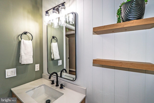 bathroom featuring vanity