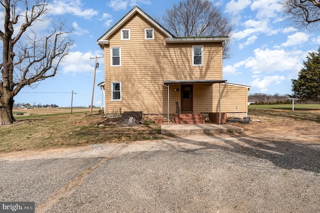 view of back of property