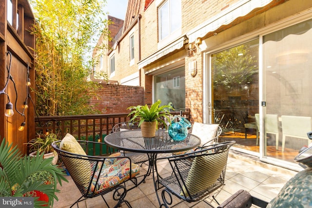 view of patio / terrace featuring outdoor dining space