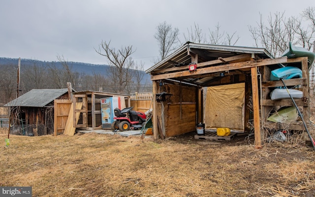 view of poultry coop