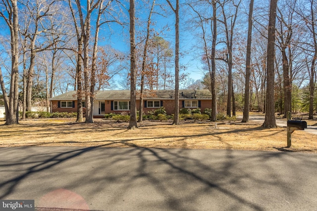 view of front of house with brick siding