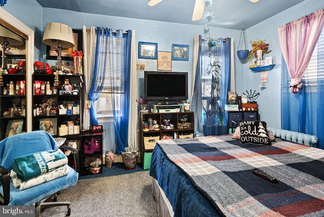 bedroom featuring carpet floors