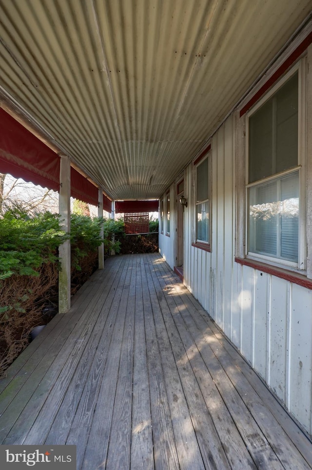 view of deck