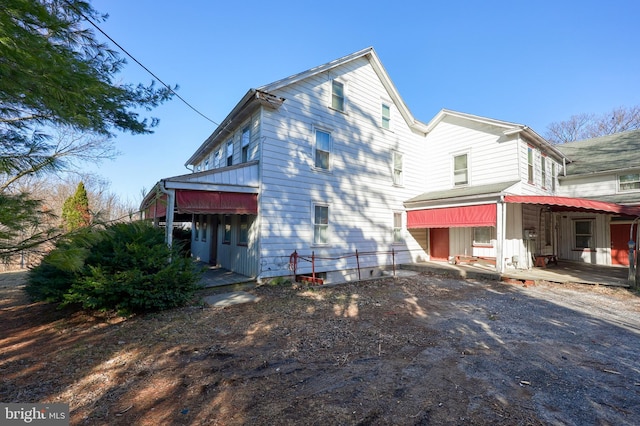 view of back of property