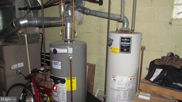 utilities featuring water heater