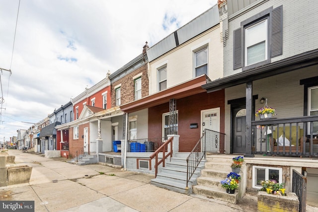 view of property with a residential view