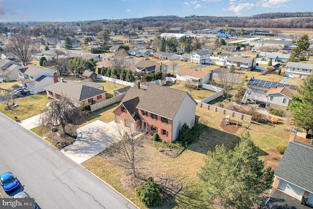 birds eye view of property featuring a residential view