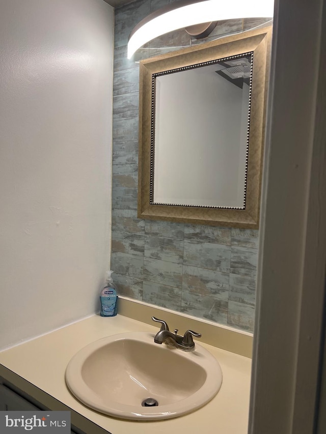 bathroom featuring vanity