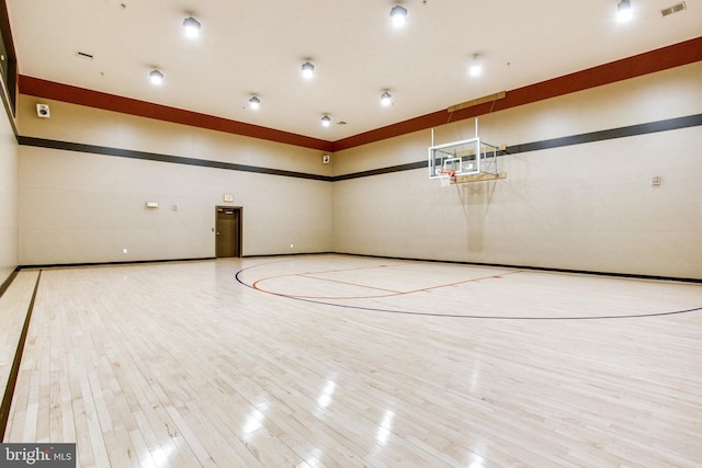 view of basketball court with community basketball court