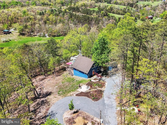 777 Timber Ln, Berkeley Springs, WV 25411 - drone / aerial view with a view of trees