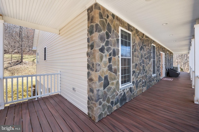 view of wooden terrace