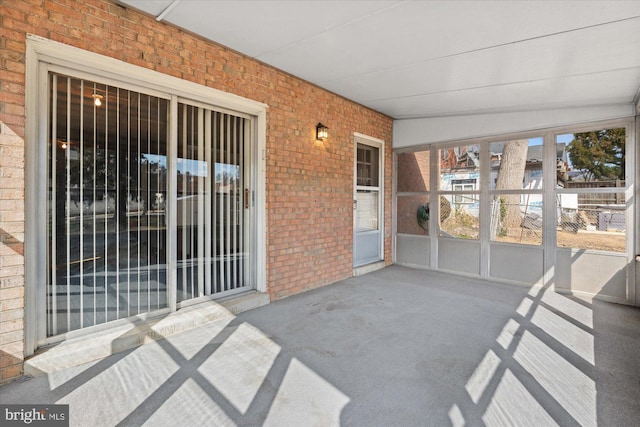 view of sunroom / solarium