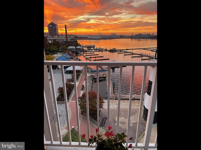 2702 Lighthouse Pt E Unit 638, Baltimore, MD 21224 - balcony with a water view