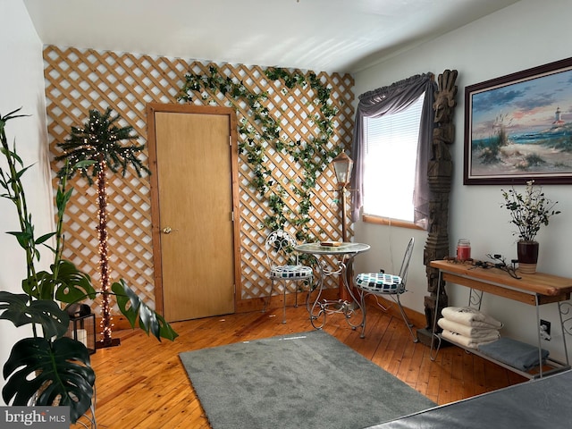 interior space featuring hardwood / wood-style floors