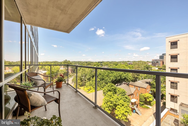 view of balcony