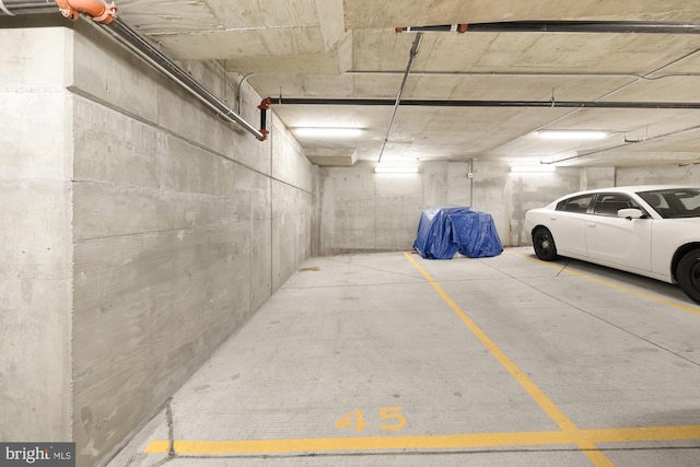 view of parking deck