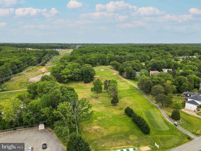 aerial view with a view of trees