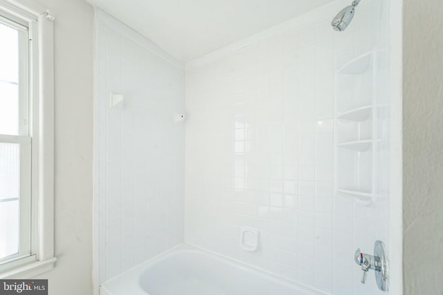 full bathroom with tub / shower combination