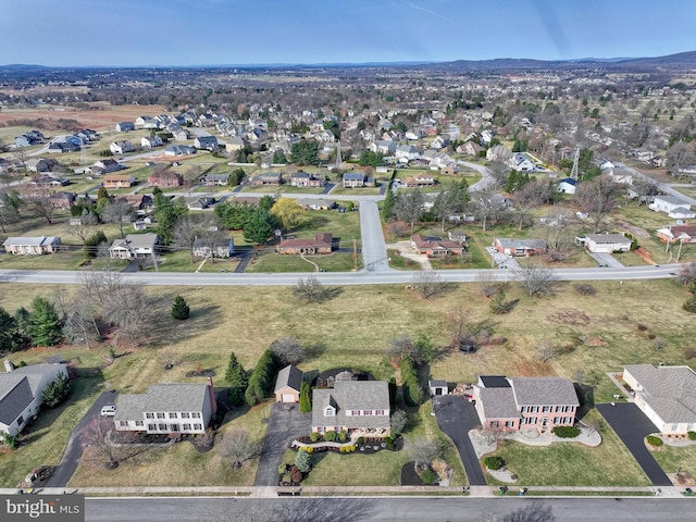 bird's eye view featuring a residential view