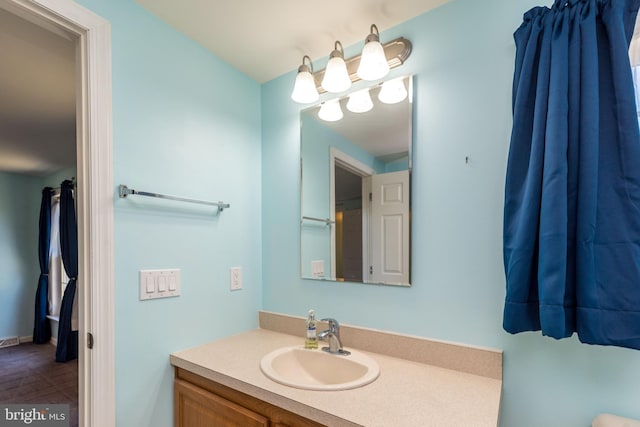 bathroom featuring vanity