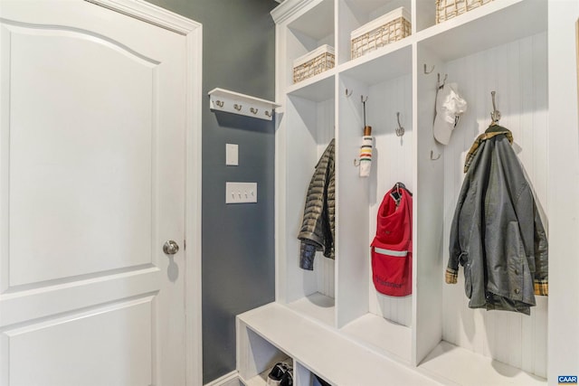 view of mudroom