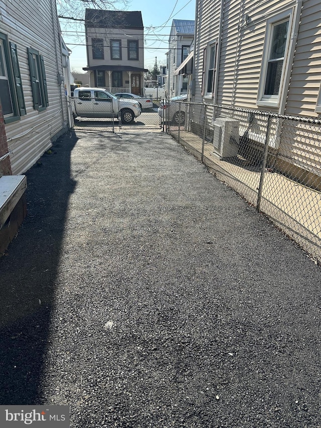 view of yard featuring a gate and fence