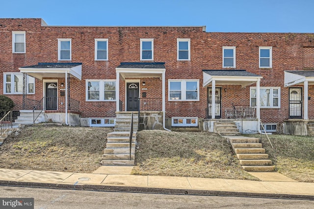 multi unit property with brick siding