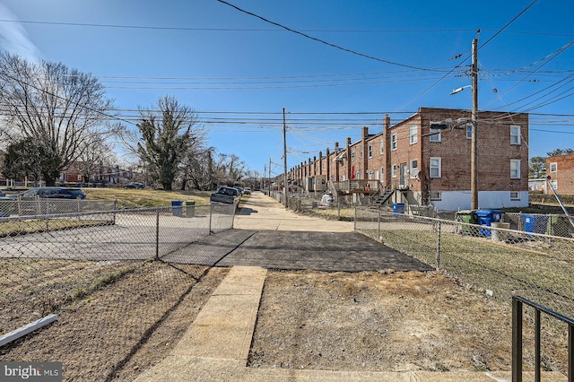 view of road