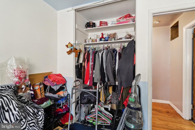 view of closet