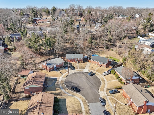 birds eye view of property featuring a residential view