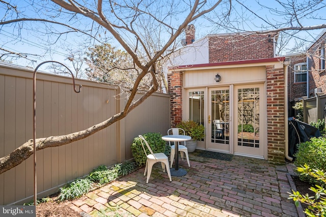 view of patio / terrace with a fenced backyard