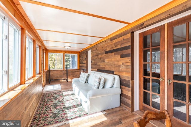 view of sunroom / solarium